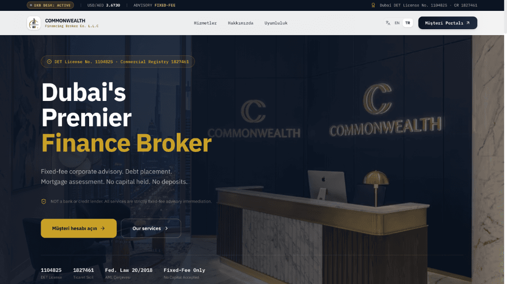 Commonwealth FBC Kurumsal Web Platformu ve Ofis Önizlemesi